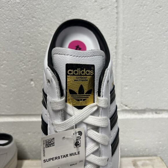 M 4 WMN 5.5 Adidas Originals Superstar Mule Shoes White/Black FX5851 slip on